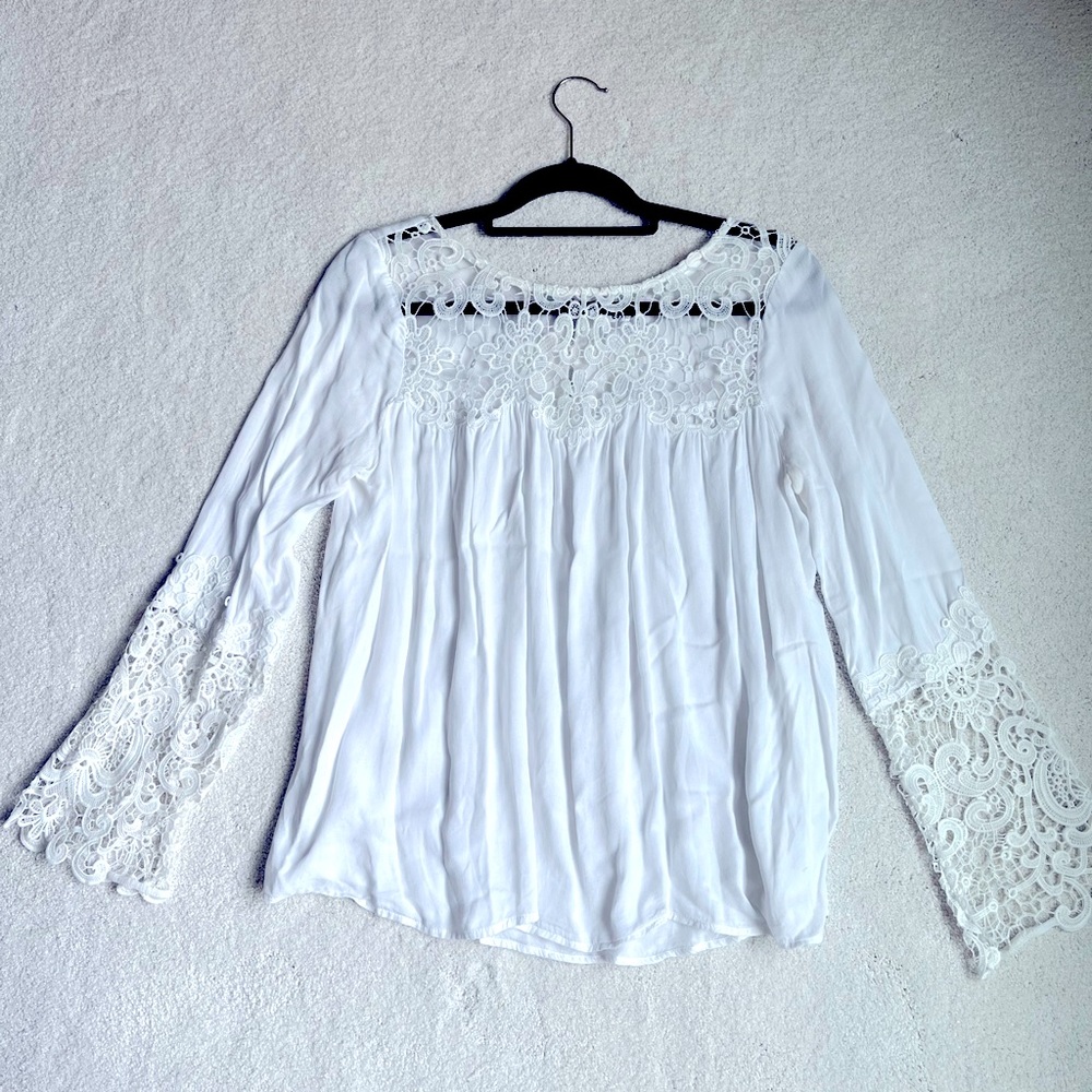 White, lace blouse